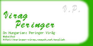 virag peringer business card